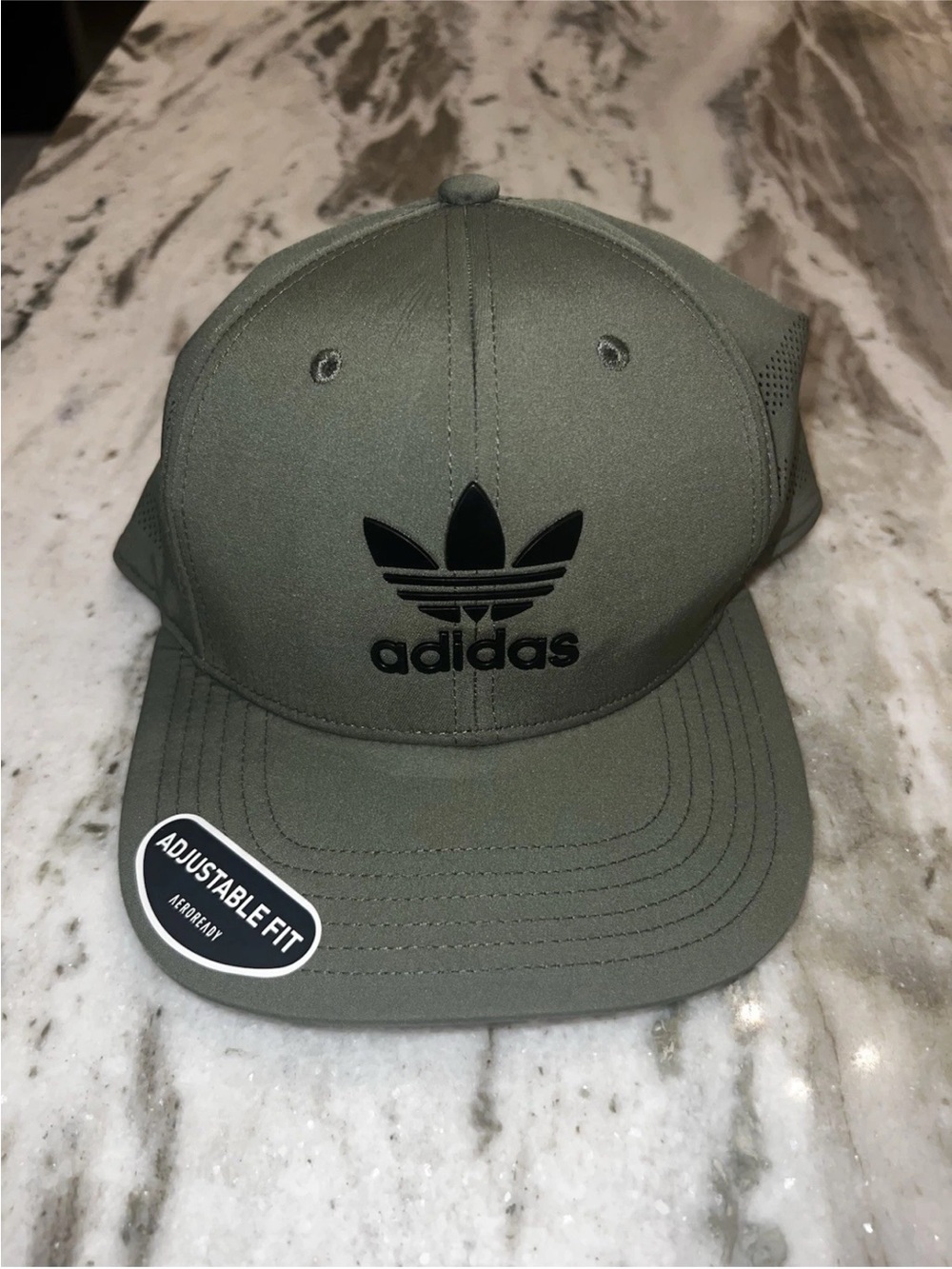Adidas Mens Affiliate 2 Cap High Crown Structured Snapback Hat Orbit Green/Black